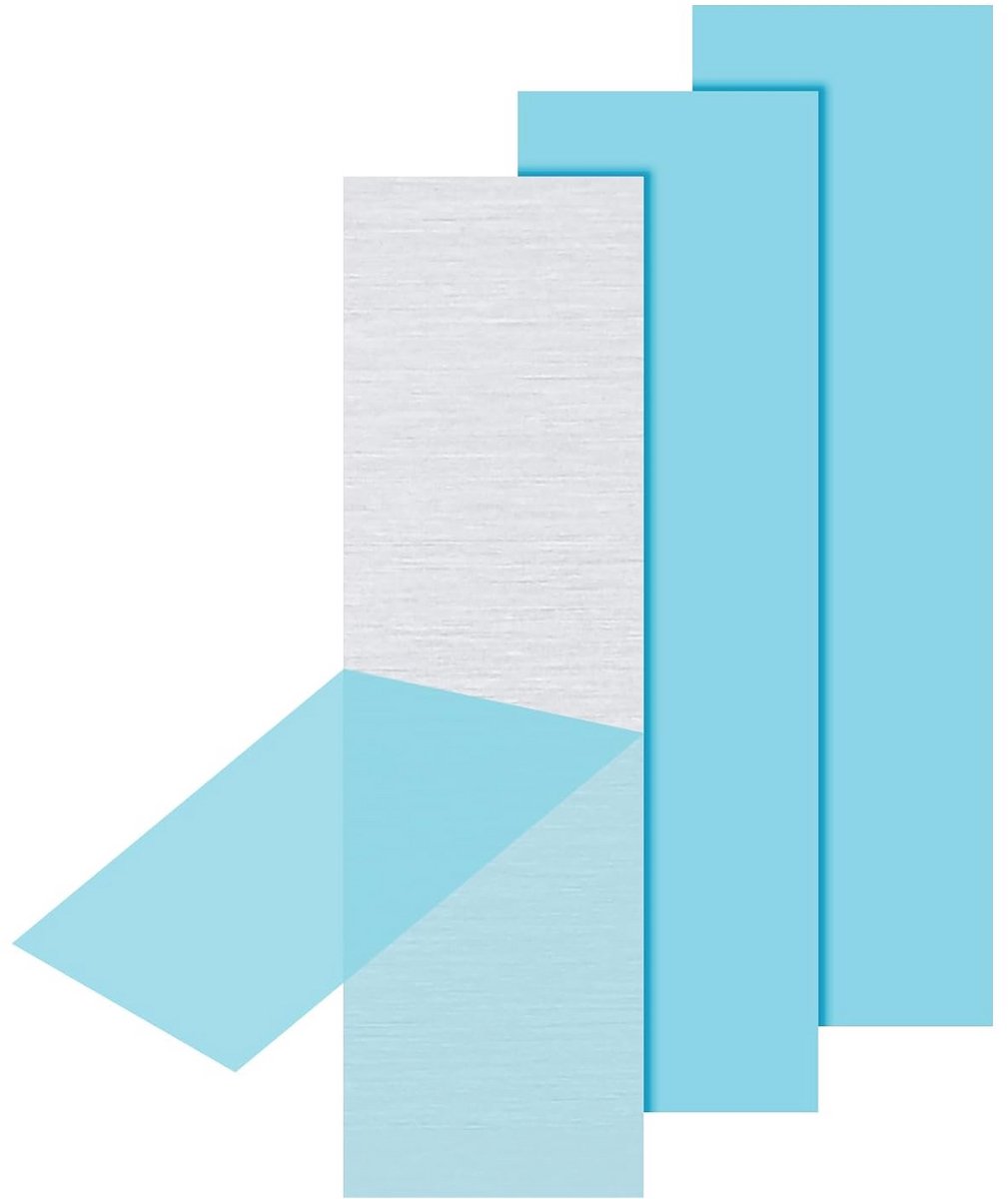 Aluminiumplaat 4 x 1,18 x 1/25,4 inch - 3 Stuks met Beschermfolie voor Industrieel Handwerk