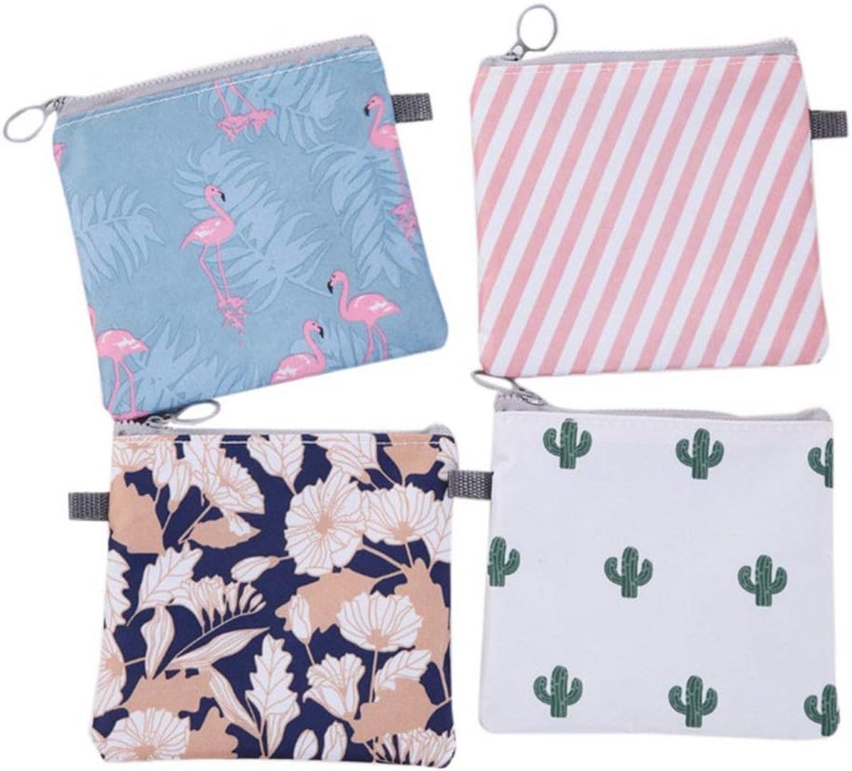 Tampons voor dames en meisjes - Set van 4 stuks met leuke designs