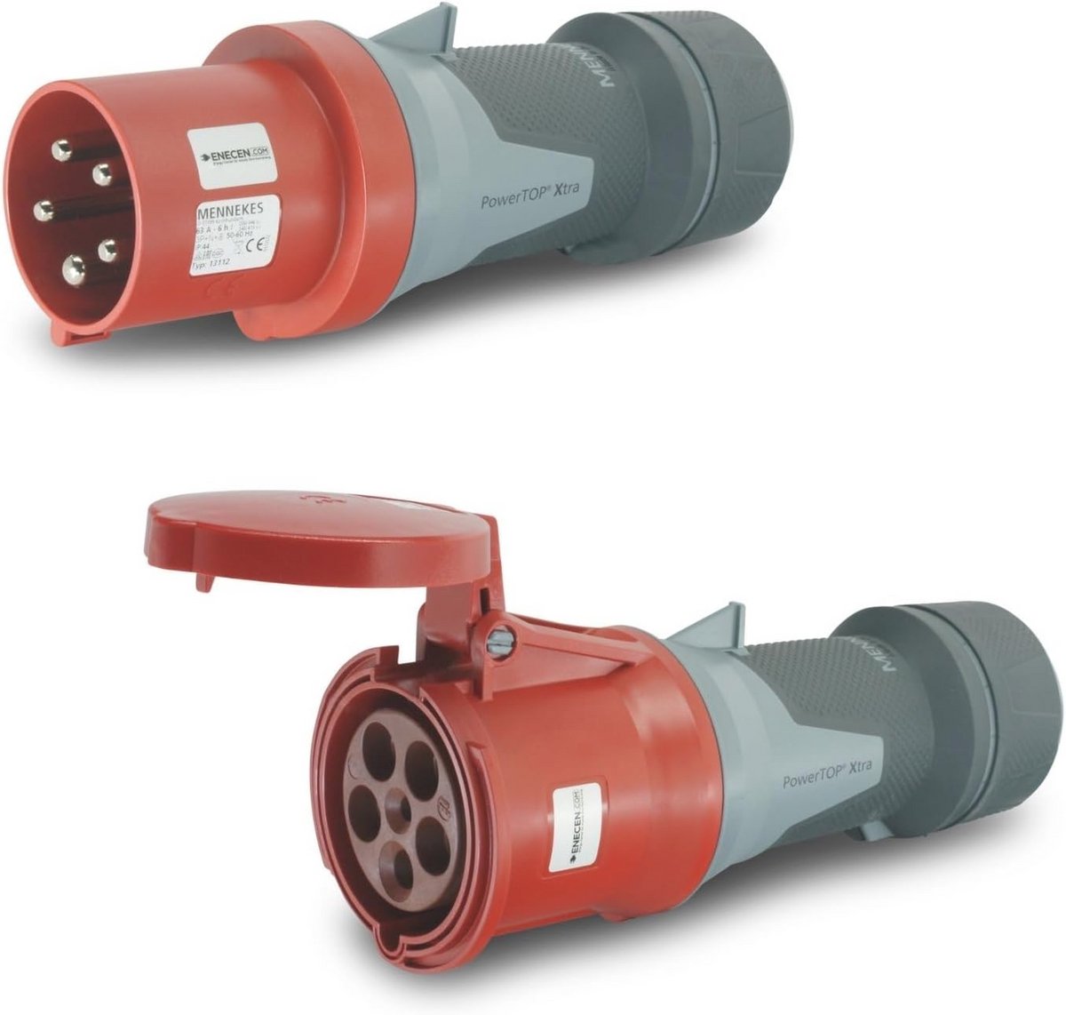 CEE Stekker en Koppeling Set 400V/63A 5 Polig IP44