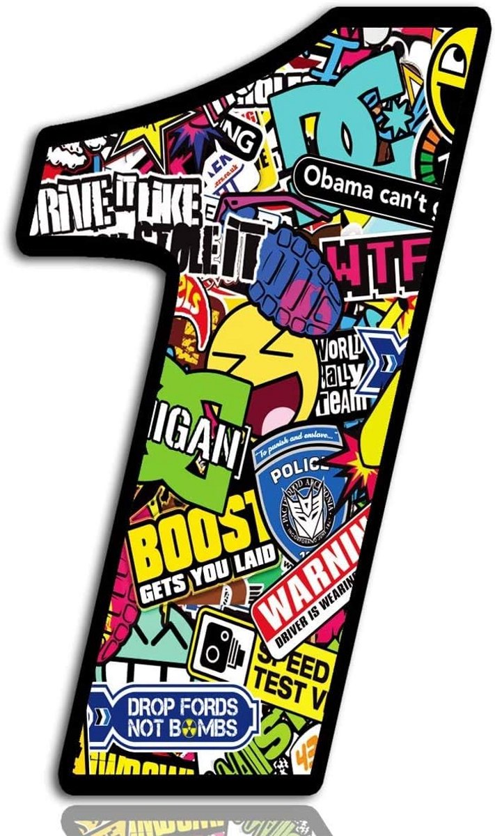 Startnummer Vinyl Sticker voor Auto en Moto - Ideaal voor Motorsport en Tuning