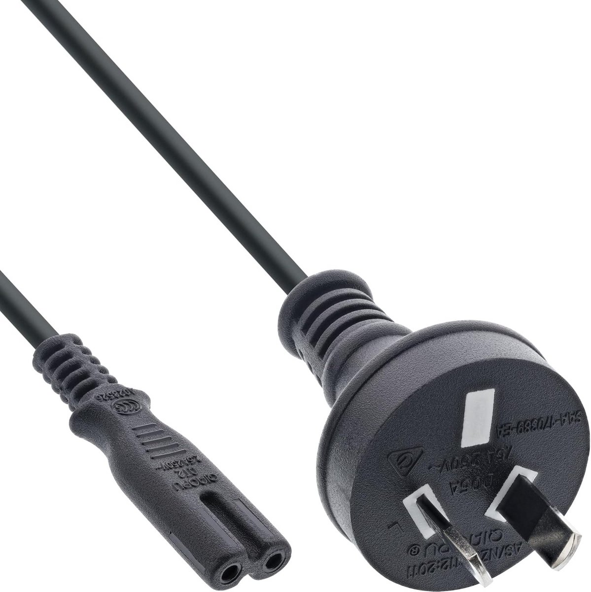 Netsnoer Australië/Argentinië naar Euro 8 C7 Adapter Kabel 1,8 meter