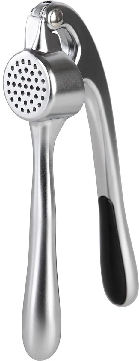 Unyqoos® Ergonomische knoflookpers met verchroomd zink voor moeiteloos gebruik