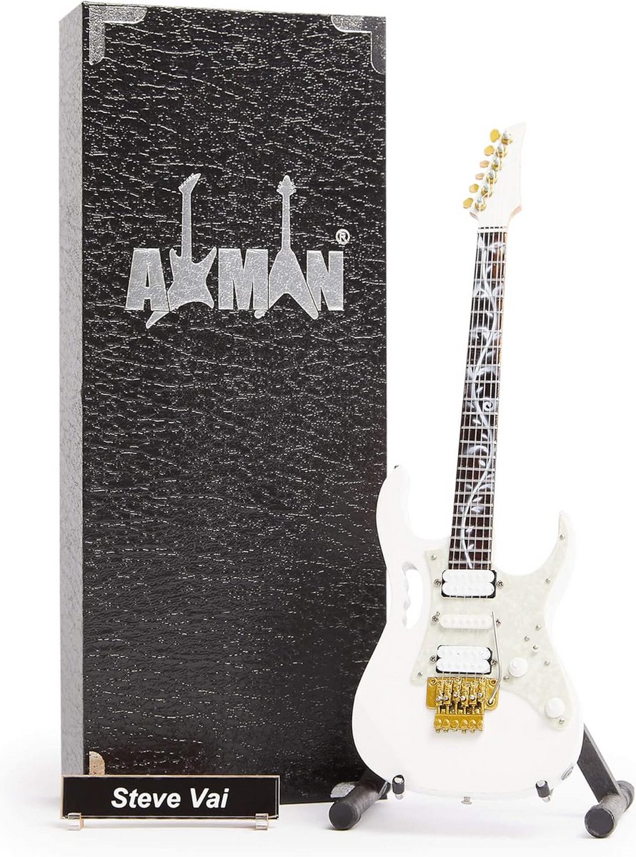 Miniatuur Gitaar Replica - Handgemaakte Sier 1/4 Schaal voor Muziekliefhebbers - Inclusief Display Box en Naamlabel