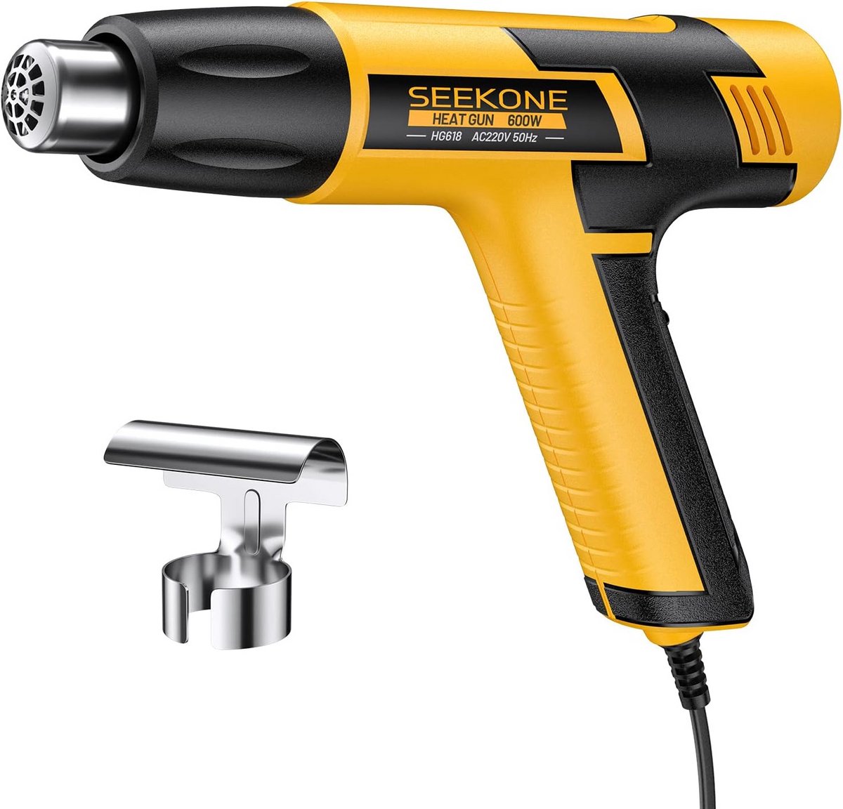 Mini Heteluchtpistool 600W met Dubbele Temperatuurinstelling tot 500°C - Ideaal voor Knutselen en Embossing