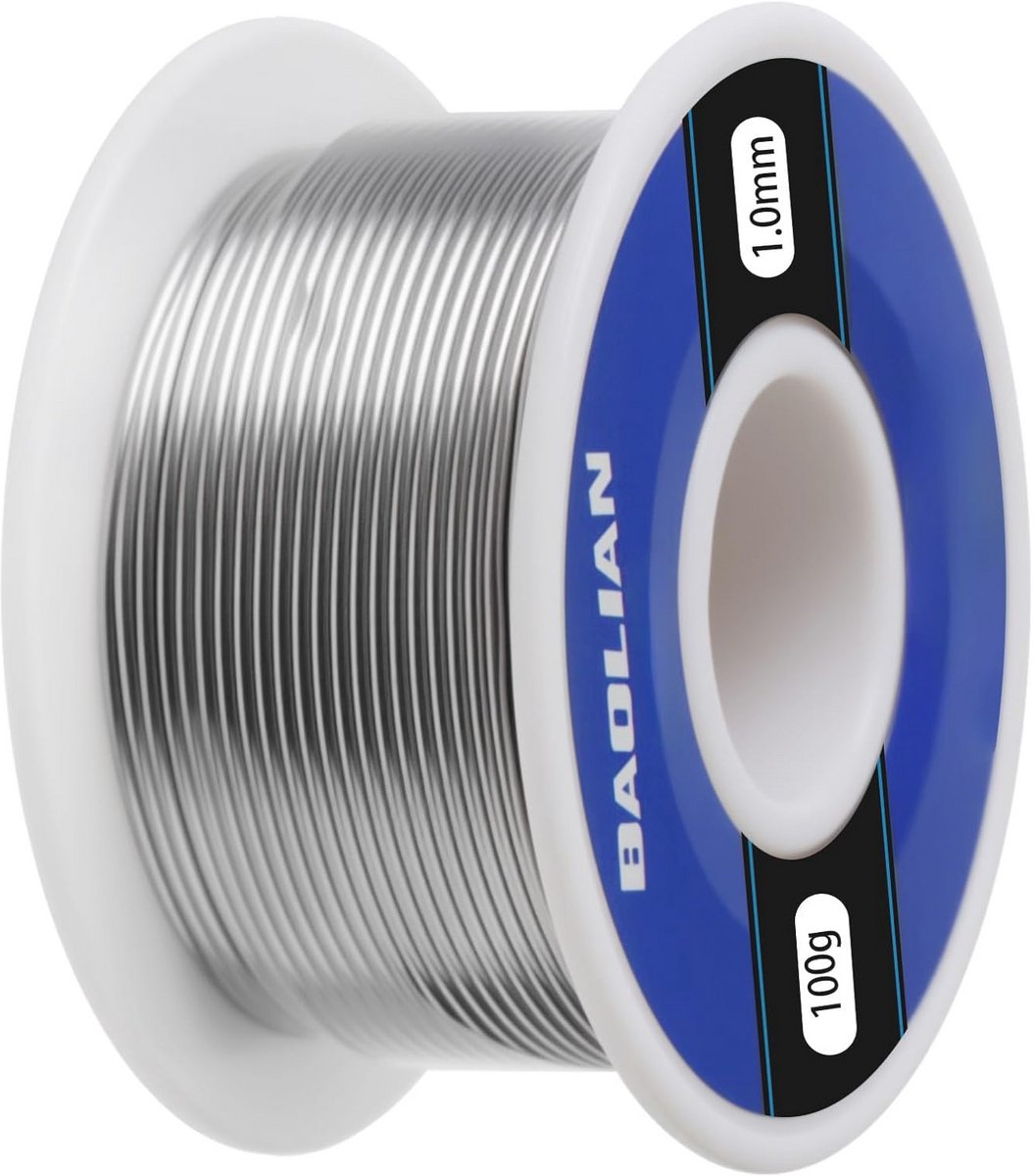 Soldeerdraad 1 mm - 100 g soldeertin met hars kern voor elektronische reparaties