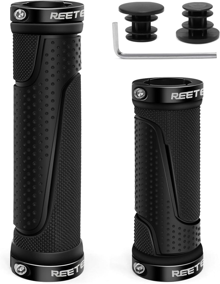 Ergonomische Rubber Fietshandvatten voor MTB en Scooter - Antislip, Dubbel Geleider, 22mm