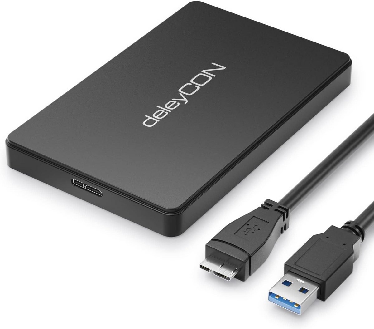 Externe Behuizing voor 2,5 inch SATA SSD/HDD - USB 3.1 UASP - Compact en Draagbaar