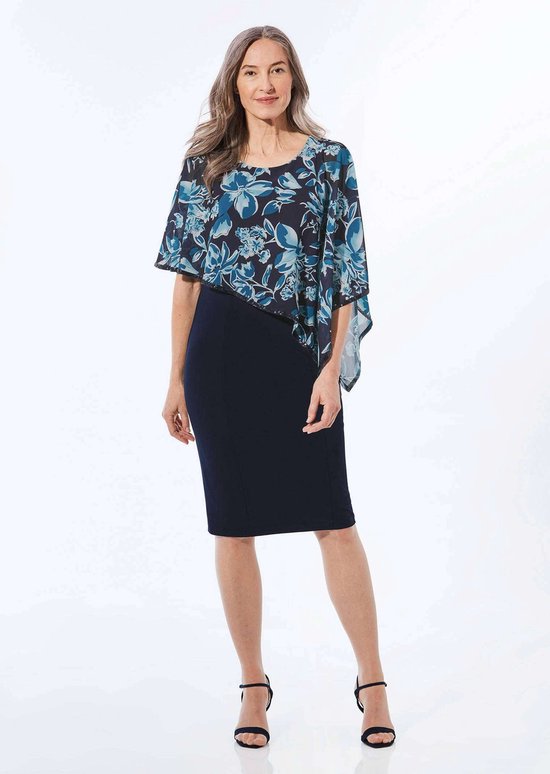 Goldner Chiffonjurk Elegante avondjurk met pailletten