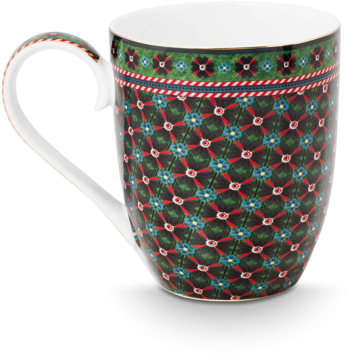 Pip Studio Clover Green Mok XL 450ml - Berry Blues