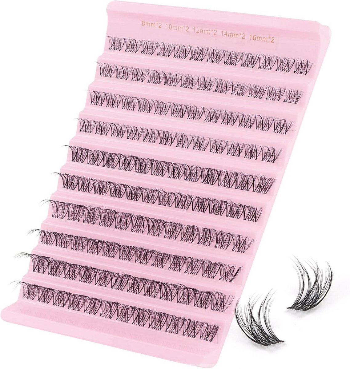 Nepwimpers D-Curl Clusters 120 Stuks - Zachte Wispy Look voor een Prachtige Oogopslag
