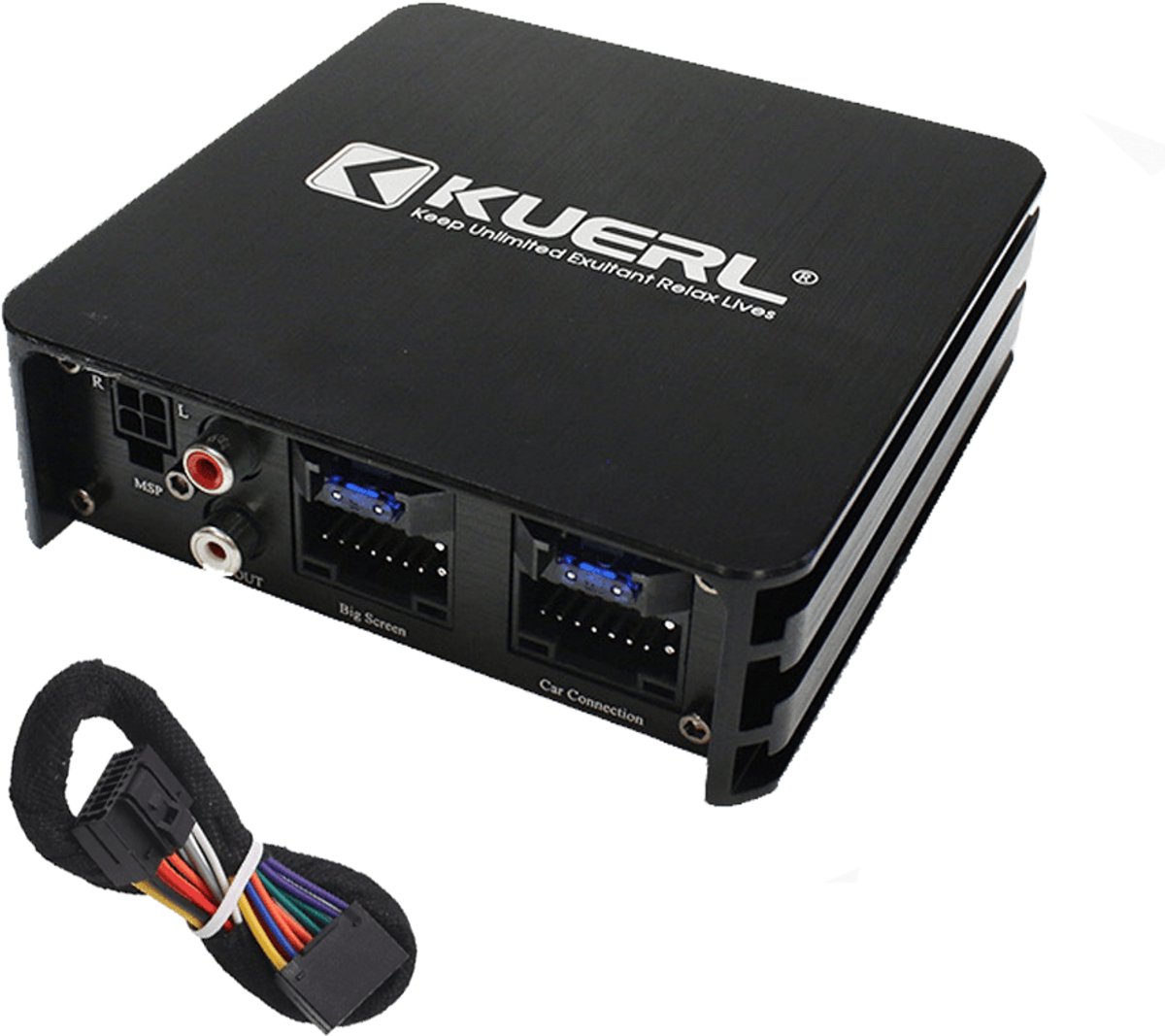 VCTparts® Klasse AB 6-Kanaals Auto DSP Versterker 6x60W – Premium Auto Audio Systeem voor Android Multimediaschermen met Plug & Play Installatie