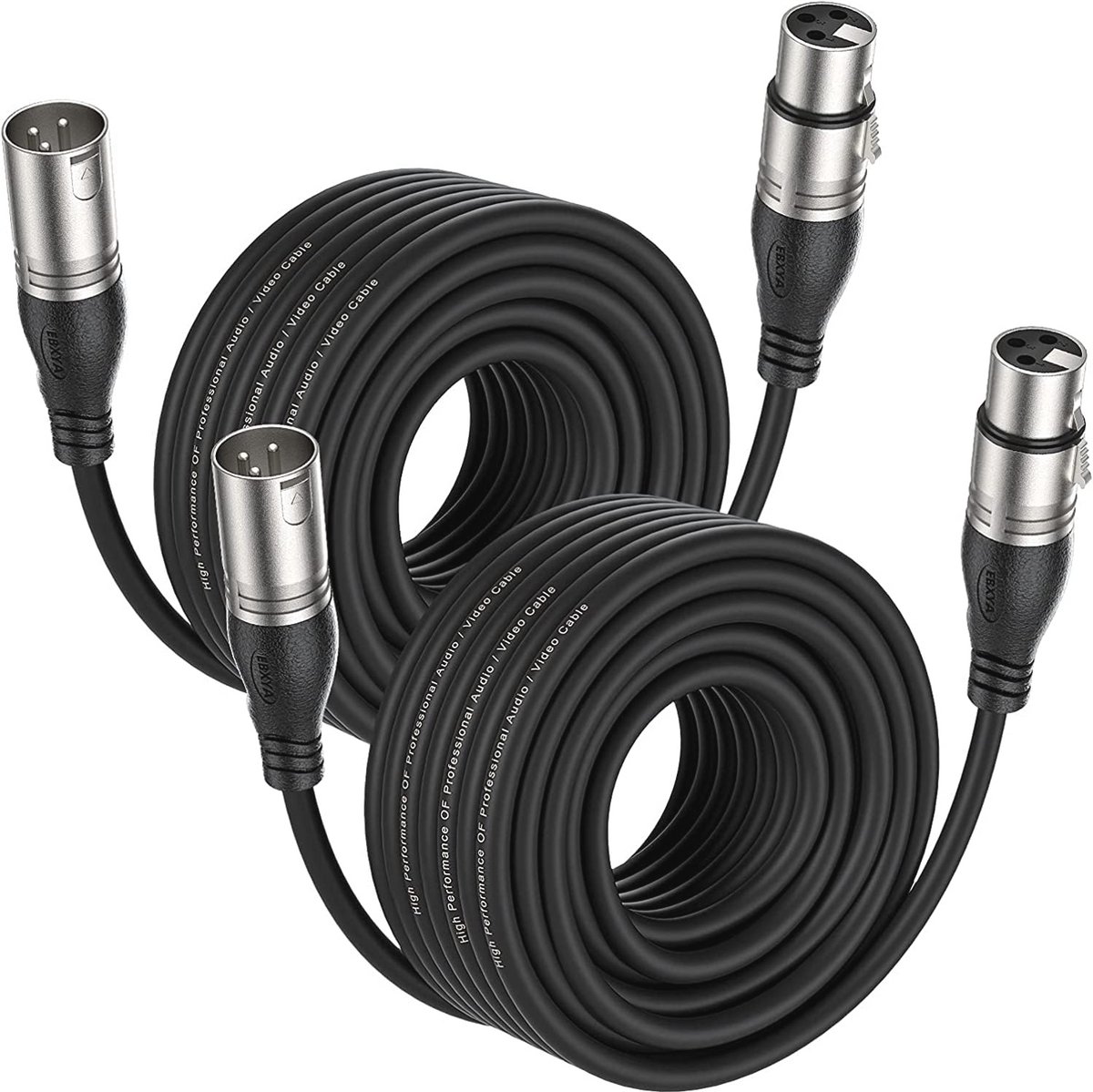XLR Microfoon Kabel 15M/50FT - 3 Pins Evenwichtige Mannelijk naar Vrouwelijk DMX-Kabel