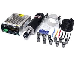 CNC Spilmotorset 500W ER16 met Accessoires voor Precisie Bewerking