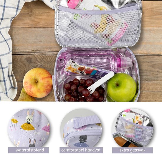 Duurzame kinder thermotas - Mini isoleertas voor snacks en cosmetica - 1,5 liter — afbeelding 5