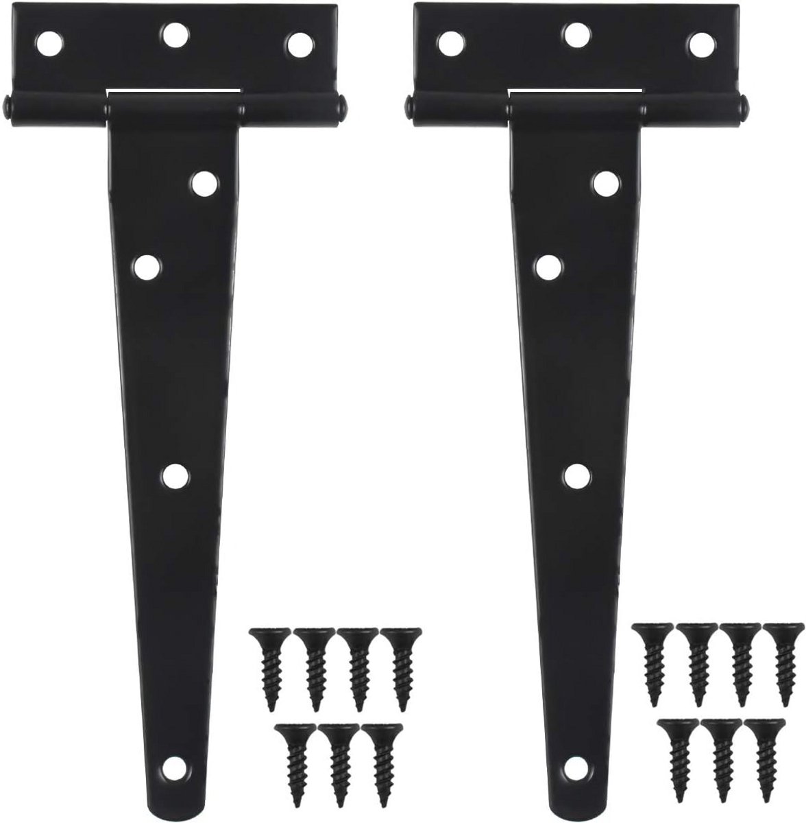 Heavy Duty T-scharnier 150 mm - Set van 2 voor Schuurdeuren, Poorten en Tuinpoorten - Zwar