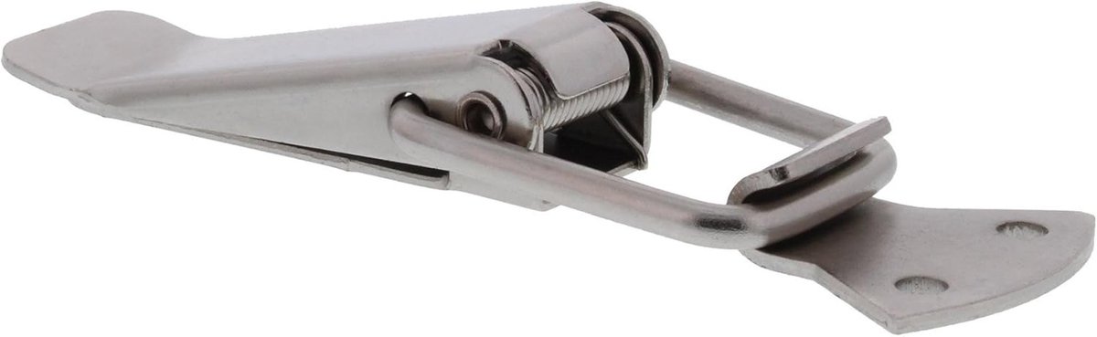 Kistslot Spansluiting Kapslot Vernikkeld 76x26mm met Veer