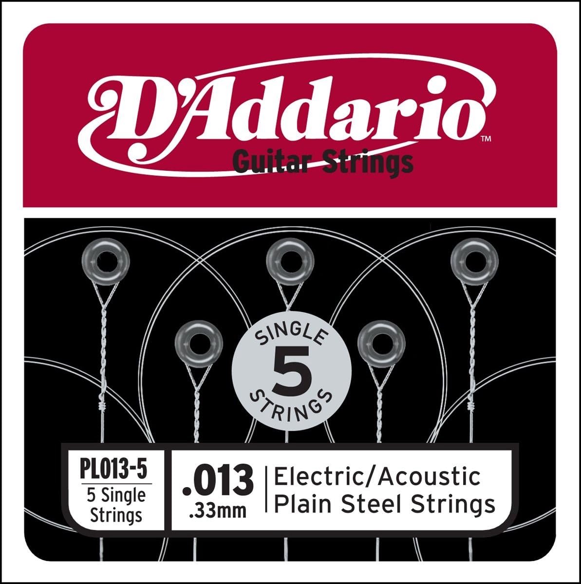 Stalen Gitaar Snaren Set voor Elektrische en Akoestische Gitaren - 5-Pack