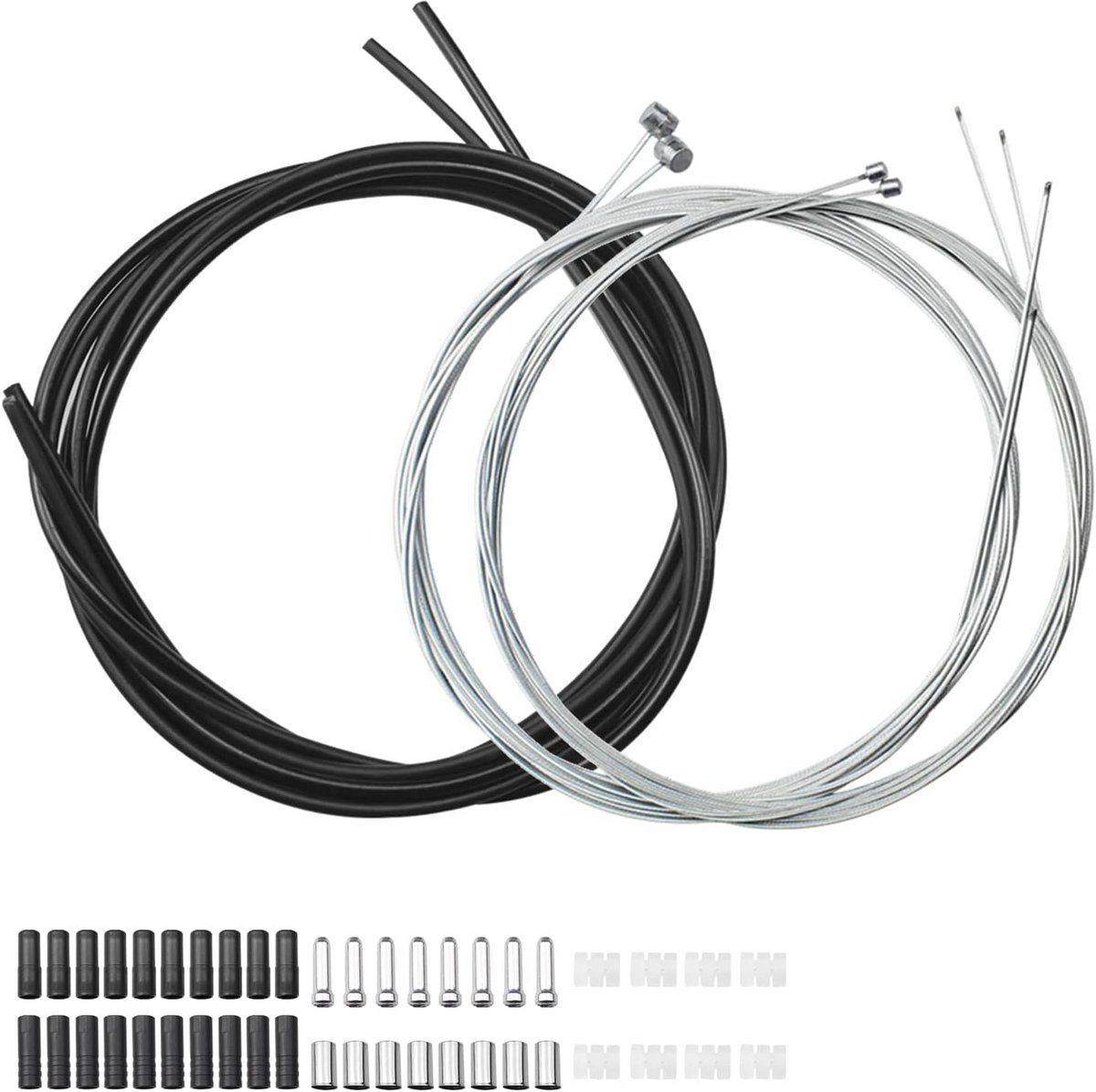 Set van 2 universele fietsremkabels met versnelling voor mountainbikes en racefietsen