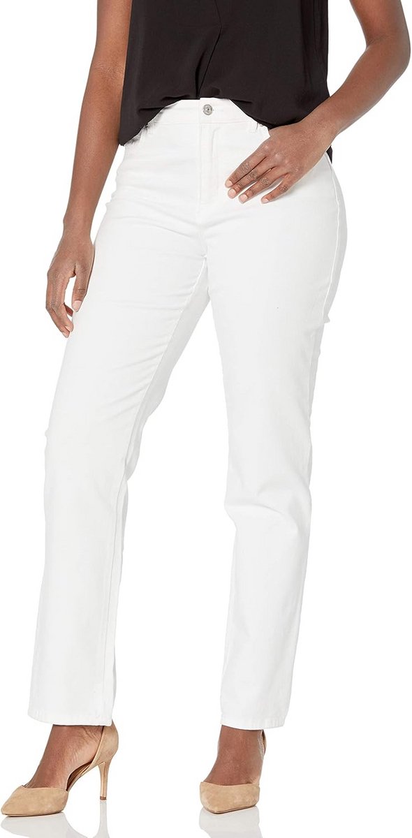 Dames Jeans Amanda Klassieke Hoge Taille Tapered Fit - Comfortabele Straight Leg Spijkerbroek