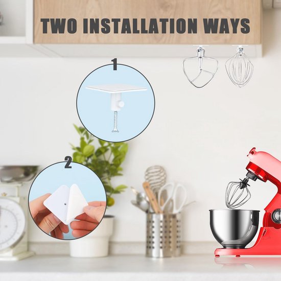 Universele Stand Mixer Accessoires Organizer - 4 Stuks Houder voor Mixer Opzetstukken — afbeelding 5