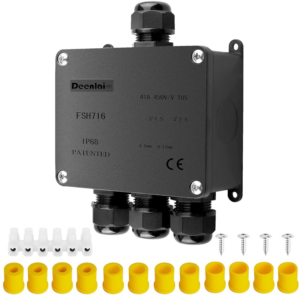 4-weg waterdichte aftakdoos IP68 - Kabelverbinder voor buiten