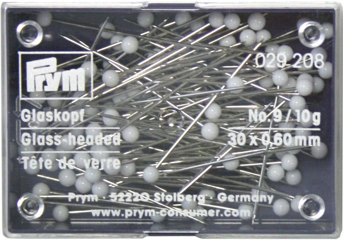 Glas Kopspelden 0.60 x 30mm - 10g