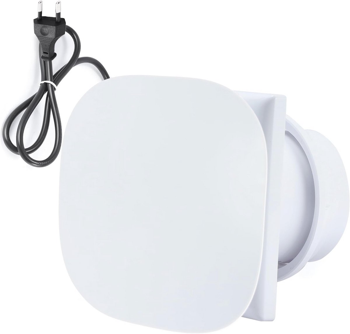 Stille Afvoerventilator 100 mm voor Badkamer en Toilet - 10 W, 95 m³/u, Raamventilator met Terugslagklep