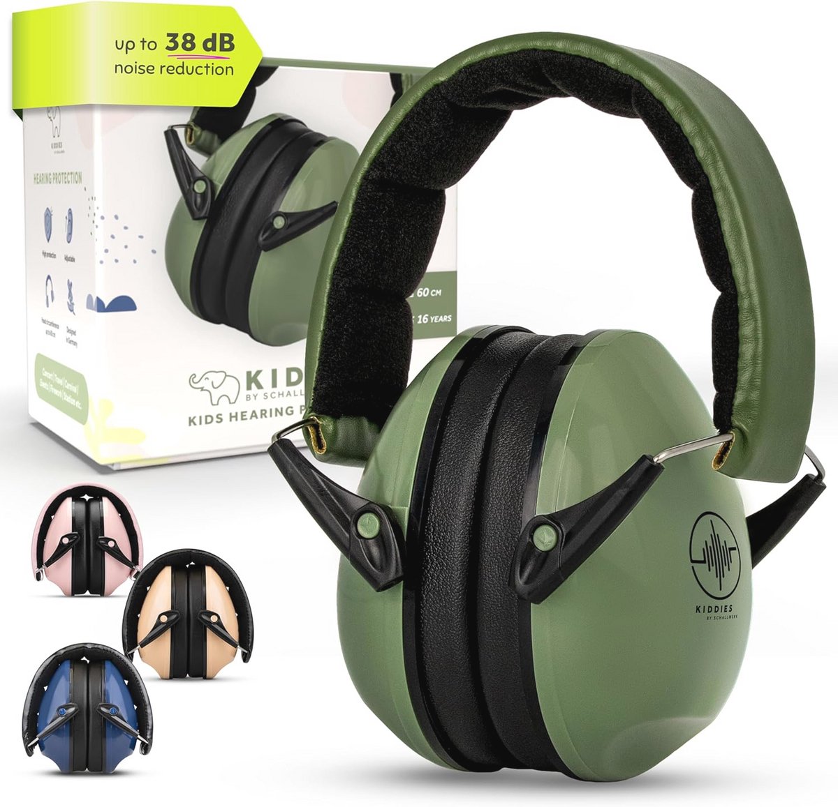 Schallwerk ® Kiddies - Ear Defenders Children - Hearing Protection for Children - Noise Cancelling Headphones Kids - Ear Defenders, Autism Noise Cancelling Hearing Muffs Kids, Child, Toddler, Girls
