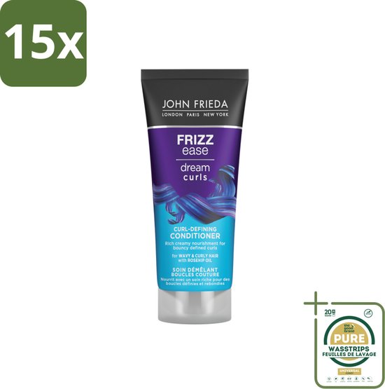 15 x John Frieda – Conditioner – Dream Curls – Kruldefiniërend – 75 ml - Grootverpakking - Koffiezetapparaat