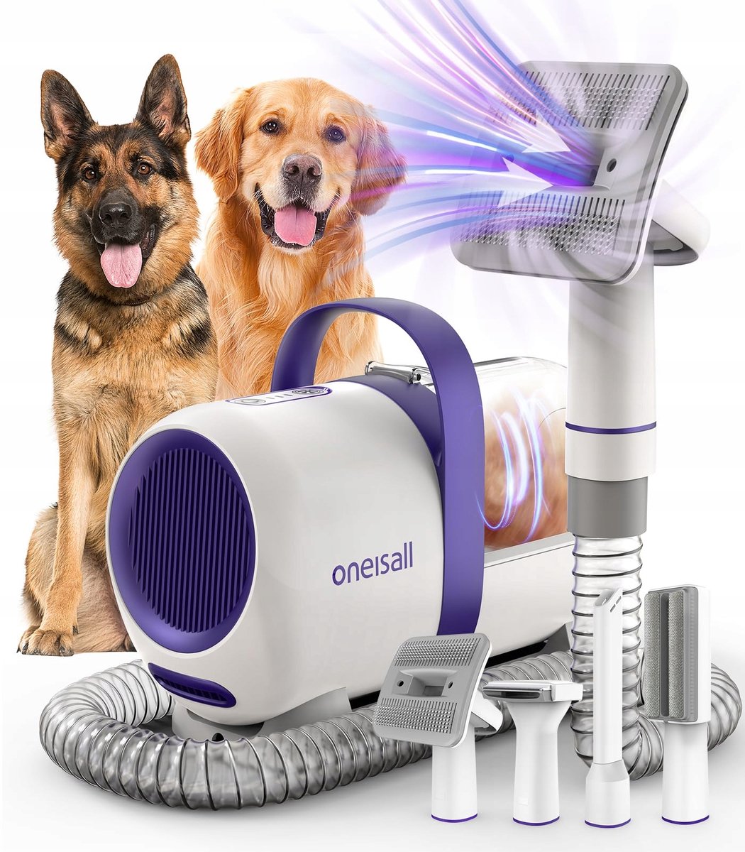 Oneisall LM5 Huisdierenstofzuiger 4-in-1 met 4 opzetstukken, 300W