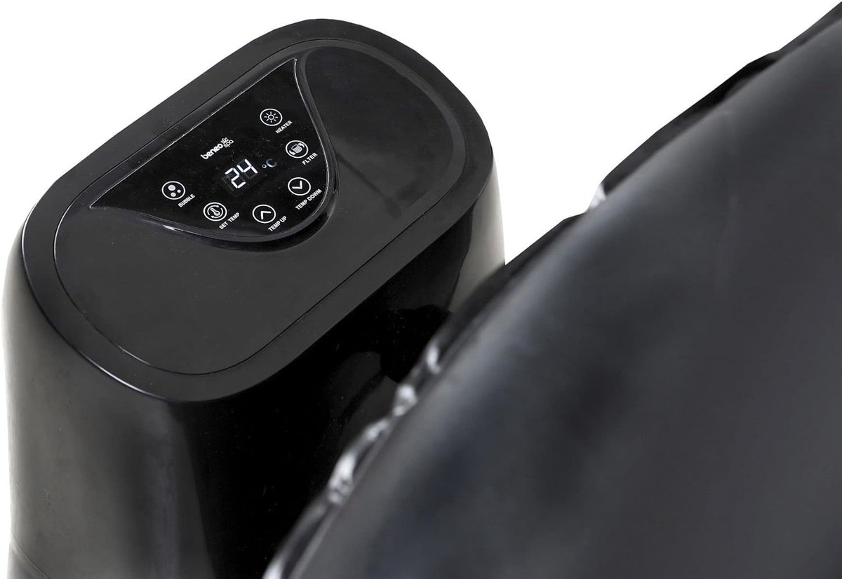 Portable Zwarte Bubble Spa Deluxe 180 x 180 x 65 cm - afbeelding 2