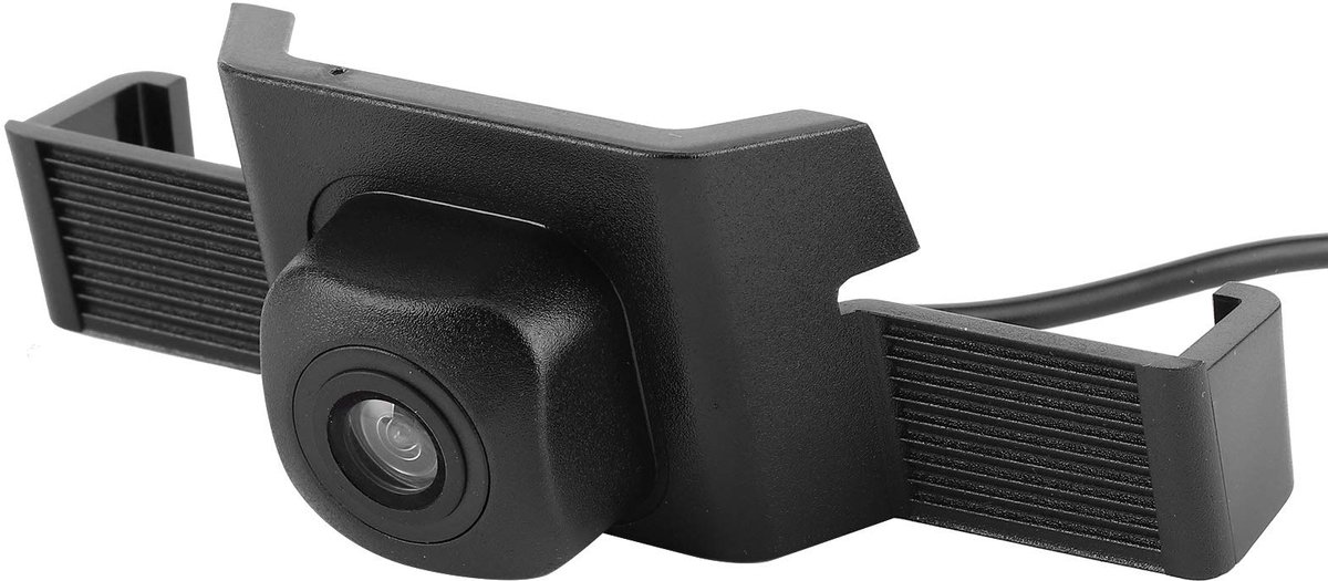Car Front Camera Night Vision, 170° Wide Angle ABS CCD HD Front View Camera Parking Digital Cam IP68 Waterproof System Replacement for Highlander 2018