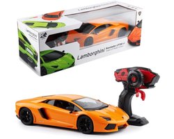 Lamborghini Aventador LP 700-4 RC Auto 1:10 – 2,4 GHz – Oplaadbare Batterij – USB-Lader – Oranje