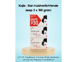 Kojie San skin lightening - Zeep 3 x 100 gram - Tegen pigmentvlekken - Egale huid