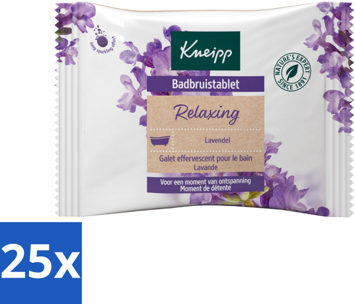 Kneipp - Badbruistablet - Lavendel - Bulkverpakking - 25 stuks