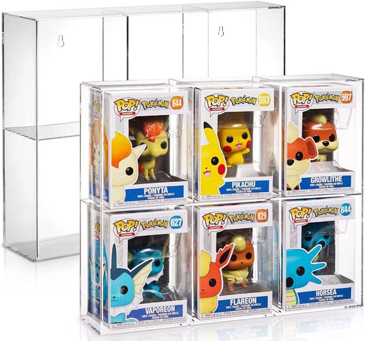 Acrylic Display Case for 6 Funko Pops
