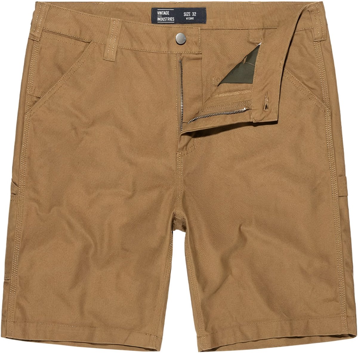 Vintage Industries Dayton Shorts Korte broek Katoen Beige