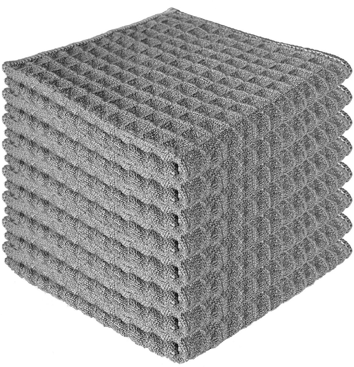 Unyqoos® Set van 8 absorberende microvezeldoeken voor veelzijdig huishoudelijk gebruik