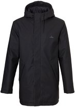Parka urbaine NOMAD® pour hommes | L | Noir | Veste rembourrée | Étanche 20 000 mm | Veste/imperméable de mi-saison de haute qualité avec capuche