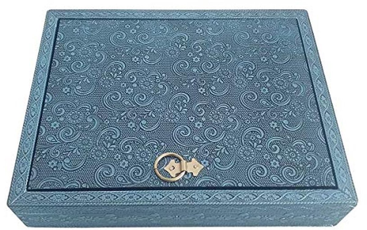 Juwelendoos Bloemen Ornament 25 x 20 x 5 cm met Spiegel