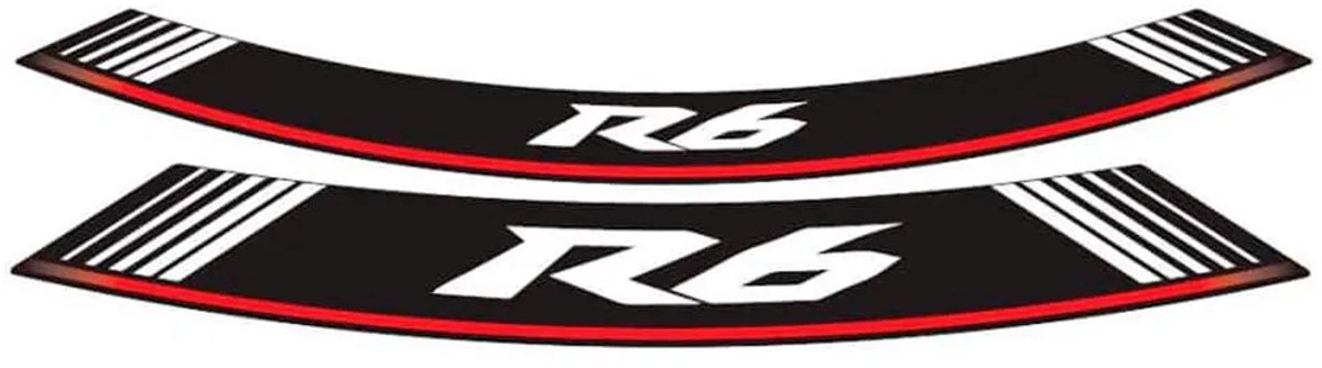 Autocollant Liseret jante LOGO R6 Puig pour moto Yamaha 600 Yzf-R6 5530P 14' 21'