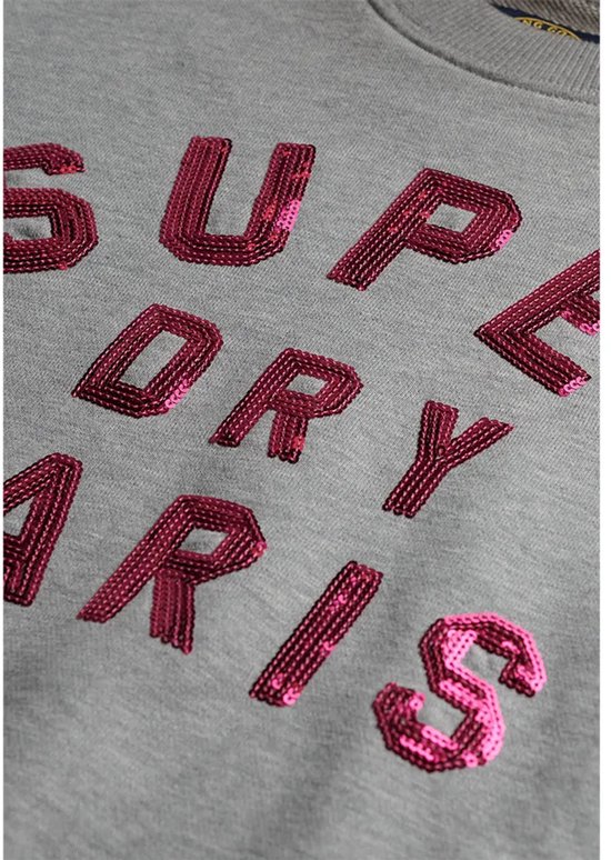 Pull à col roulé à empiècements Varsity Loose Crew Superdry pour femme
