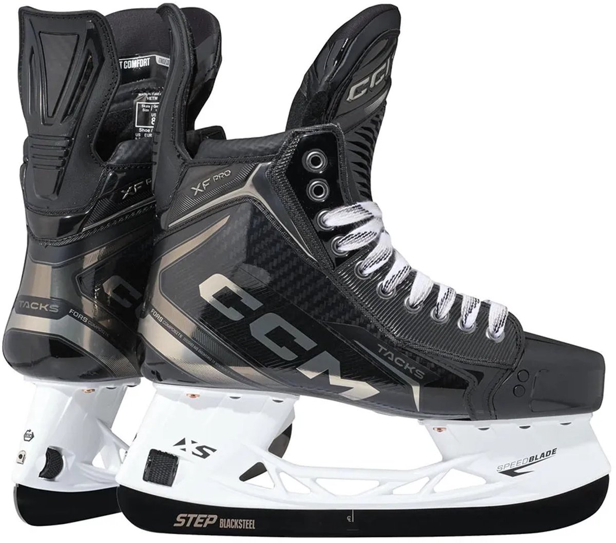 Ccm Tacks Xf Pro Senior Smalle Ijshockeyschaatsen Zwart EU 42 1/2 Man,Vrouw
