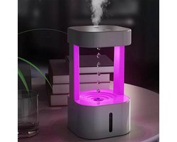 Ynkkvre -Anti-Gravity Water Drops Humidifier - Luchtbevochtiger Aromadiffusers met 6 Licht-opties – Geurverspreider Vernevelaar – Aromatherapie Aromadiffusers - etherische olie Verdamper Verstuiver