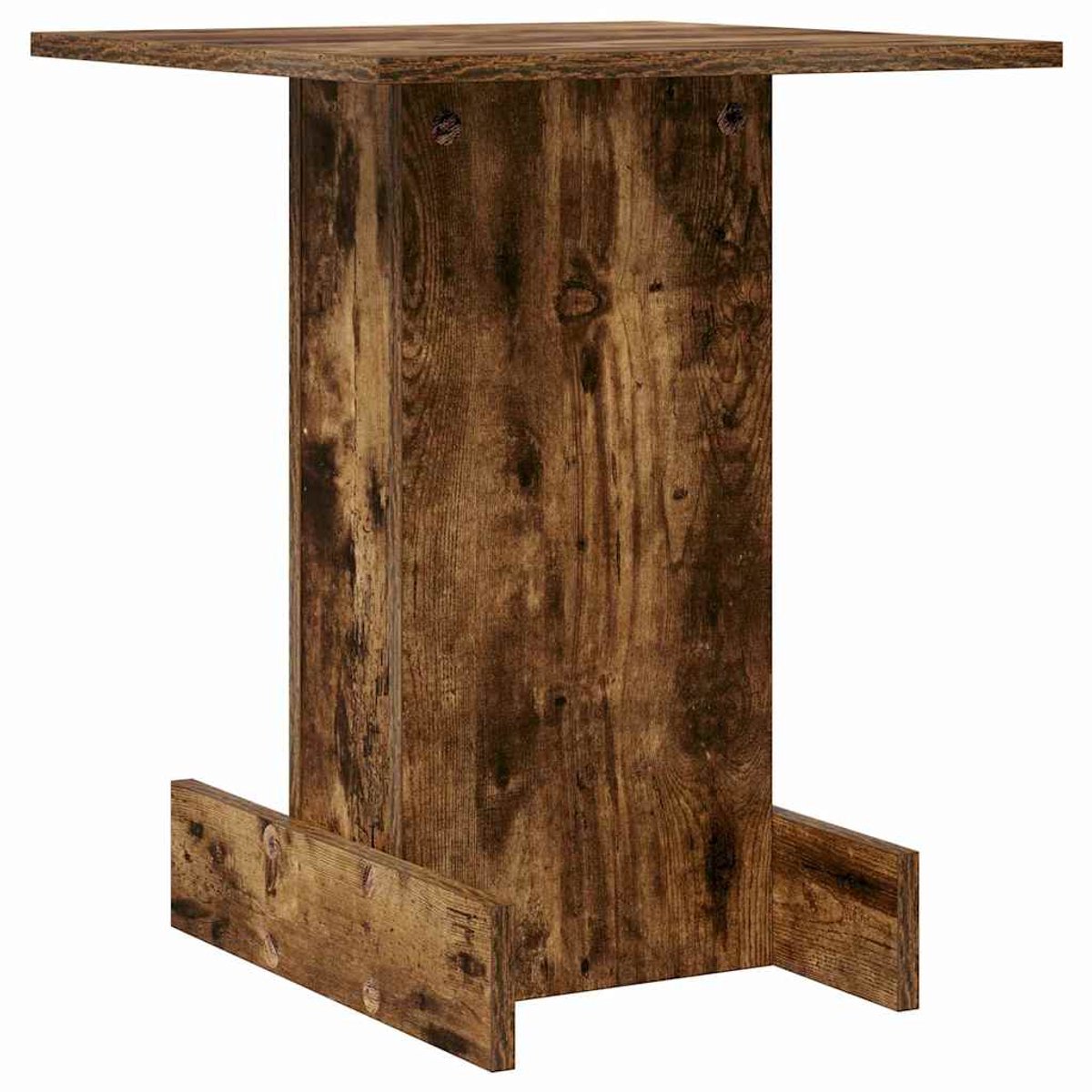 vidaXL Bijzettafel - Rook - Eiken - 44,5 - x - 45 - x - 55 - cm - Bewerkt - hout Gerookt eiken