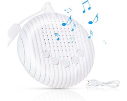 Générateur de bruit blanc portable, générateur de sommeil avec bruit blanc, 10 effets sonores apaisants intégrés, effets sonores naturels, volume réglable, 3 minuteurs de sommeil, compact et portable, rechargeable via USB.