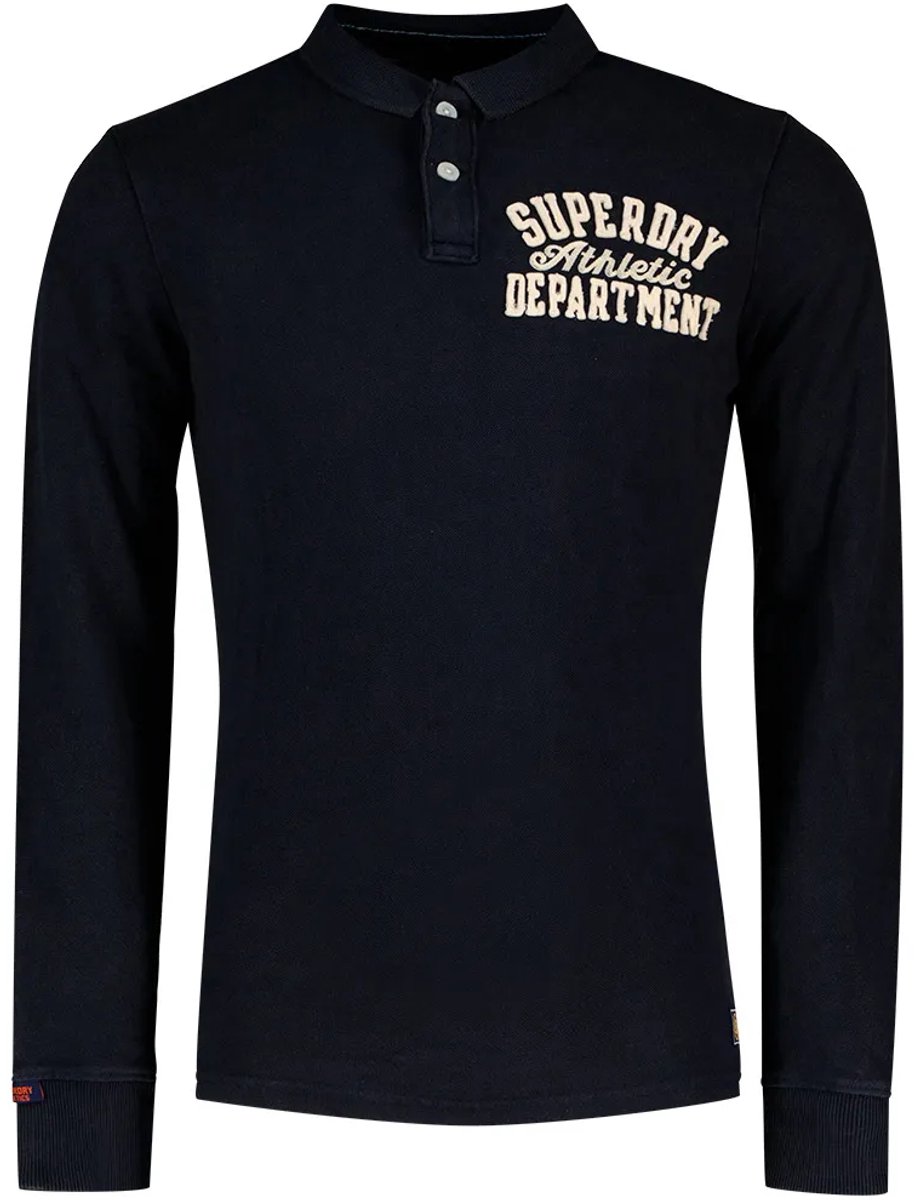Superdry Vintage Athletic Korte Mouw Poloshirt XL Man Marineblauw