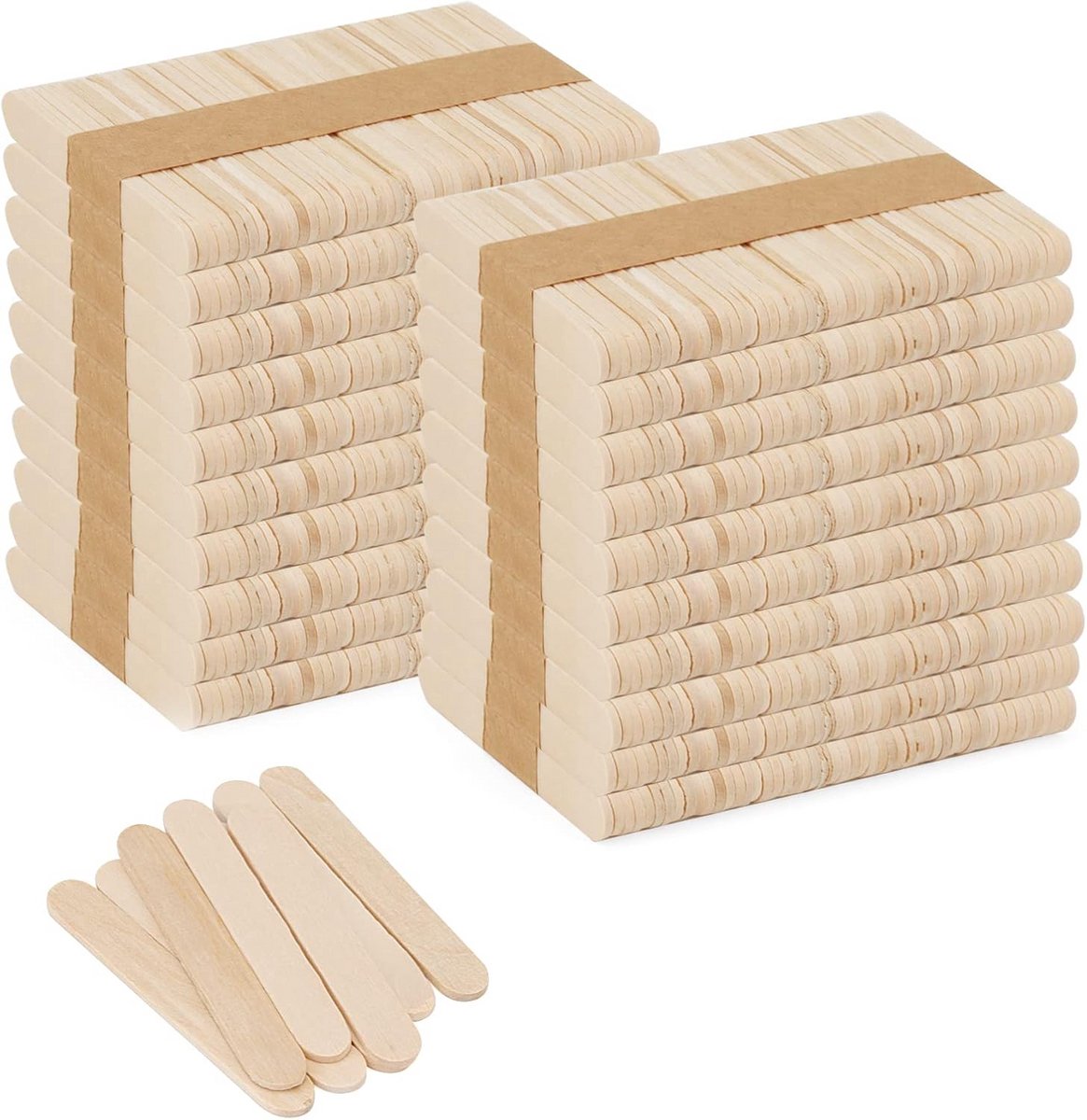 Houten Lolly Sticks voor IJs, Knutselen en Decoratie - 1000 Stuks