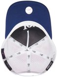 Casquette bleue avec dos en mesh blanc et logo LA.