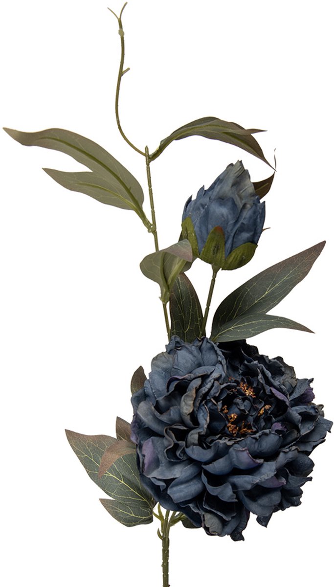 Clayre & Eef Kunstbloem 78 cm Blauw Kunststof